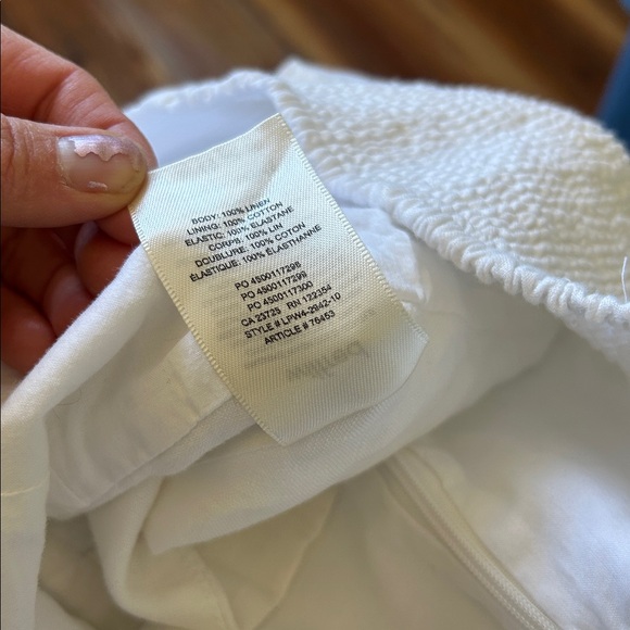 Aritzia Wilfred Fatale Blouse Size XS Womens Top White Sweetheart Puff Sleeve - Picture 7 of 7